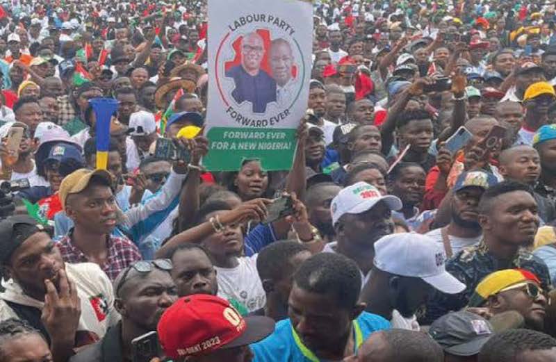 PETER OBI AND DATTI YUSUF, WAS WELCOMED BY HUGE CROWD IN JOS, PLATEAU.